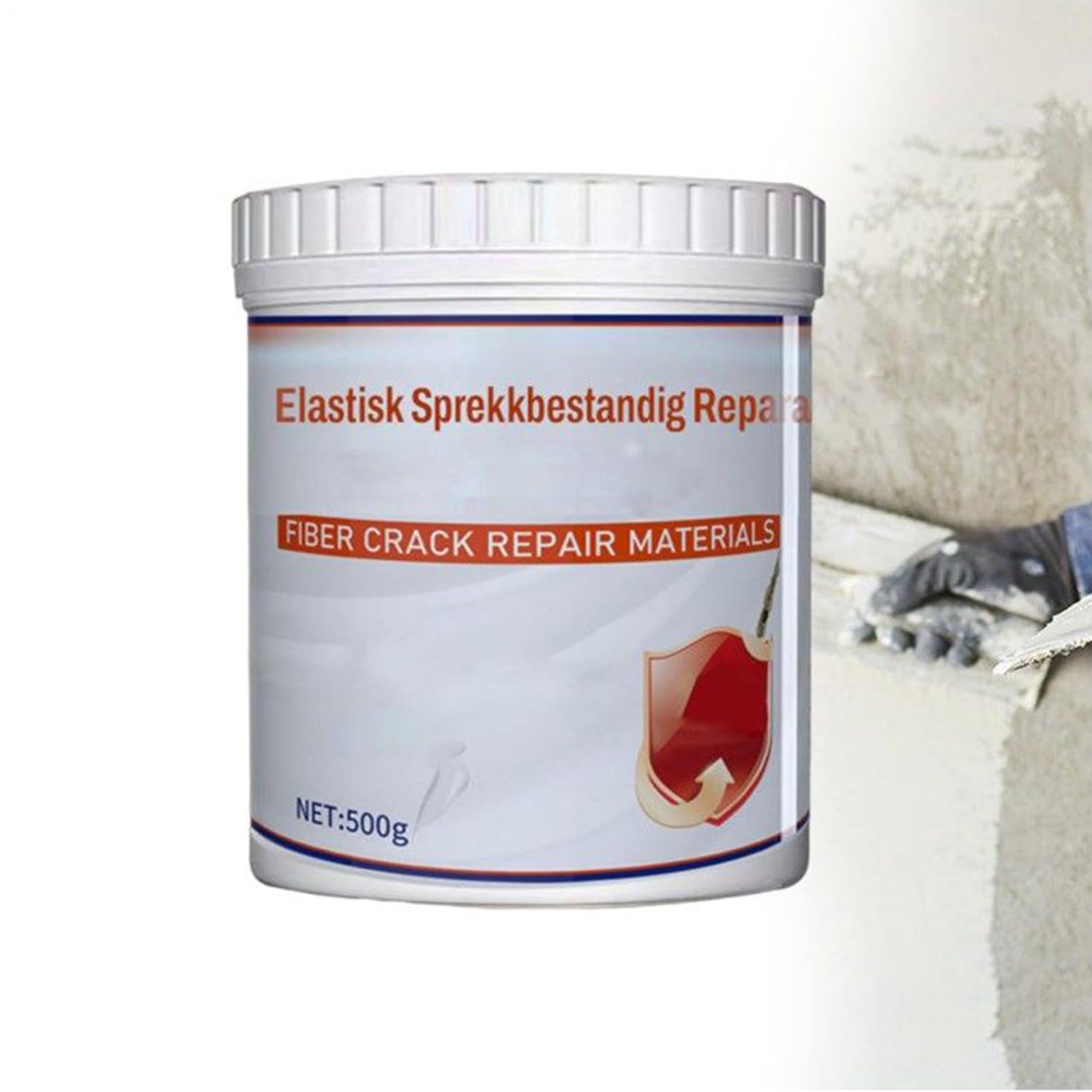Spachtelmasse für Reparaturen von Gipskarton, 500 g, strapazierfähig, wasserdicht, schnell trocknend, zum Füllen von Löchern in Wänden, für Badezimmer, Zuhause, Schlafsaal, Wohnzimmer