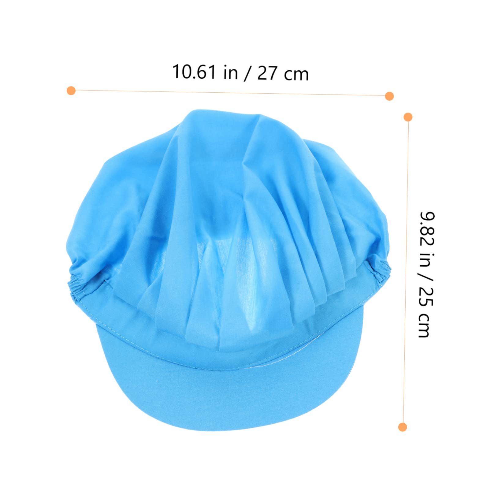 VALICLUD Sombrero de Cocinero Gorro Cocinero Gorro de Cocina Gorro de Cocinero Accesorio de Cocinero Sombrero de Trabajador de los Hombres redecilla de Chef Trajes de Chef poliéster Blue