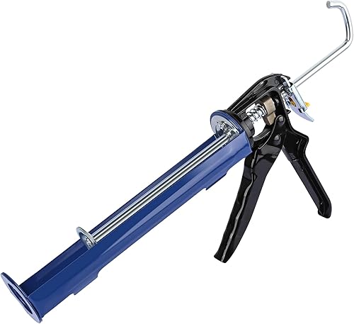 Pistola de calafateo de mano con alta relación de empuje 101, pistola de calafateo sin goteo de 10 onzas para todos los cartuchos o tubos de