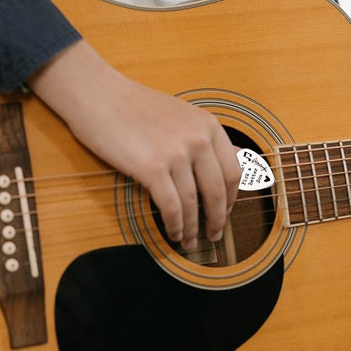 Miniatura 5 de Regalos de púas de guitarra "I Couldn't Pick A Better para hombres, marido, amante de la música, plateado