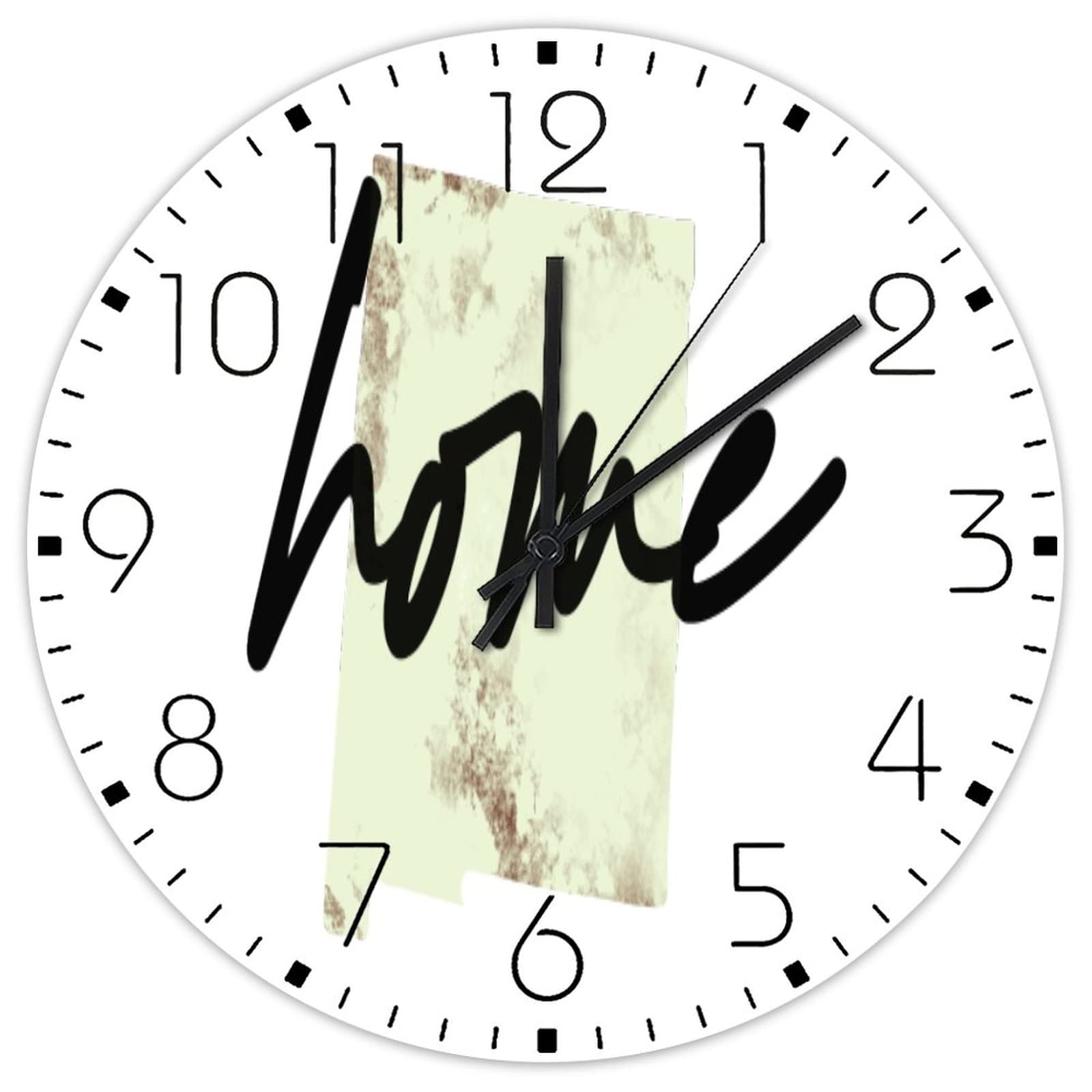 Horloge murale en bois Nouveau-Mexique 38 cm pour chambre et hôtel