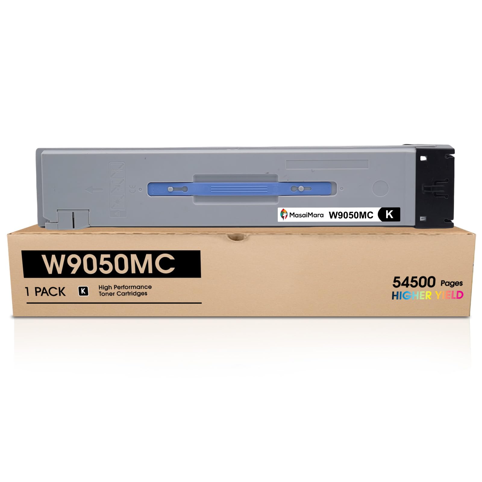 MasaiMara W9050MC (54,000 Pages High Capacity) Compatible Toner Cartridges Replacement for HP Color Managed MFP E87640 E87640z E87650 E87650z E87660
