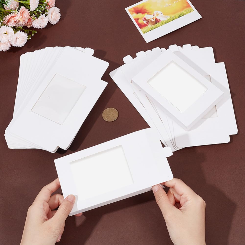 NBEADS 20 Scatole Regalo Di Carta Con Finestra – 24x18.5x4.5 Cm, Bianche, Per Dolci E Cioccolato