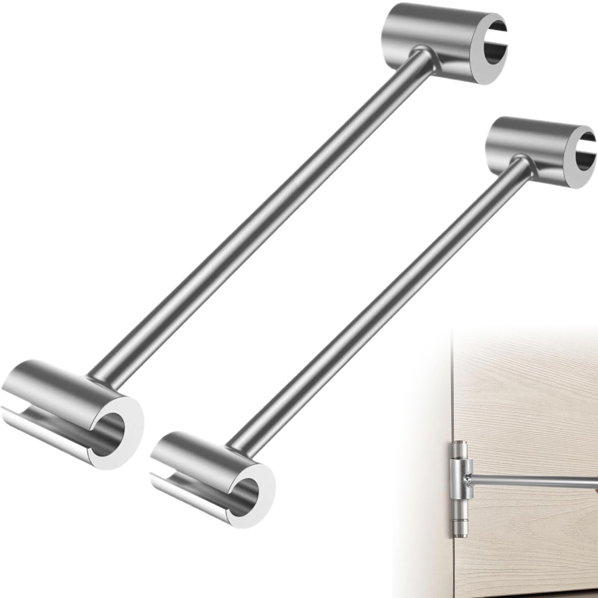 Gxdamxz 2 Pcs Door Hinge Adjustment Tool, Dual Sized for Commercial and Residential Doors, Hinge Realignment Wrench Set