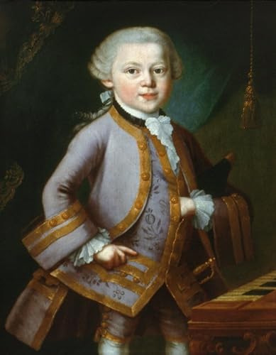 Wolfgang Amadeus Mozart N(1756-1791) Compositor austriaco Mozart A la edad 7 óleo sobre lienzo 1763 atribuido a Pietro Antonio Lorenzoni Póster