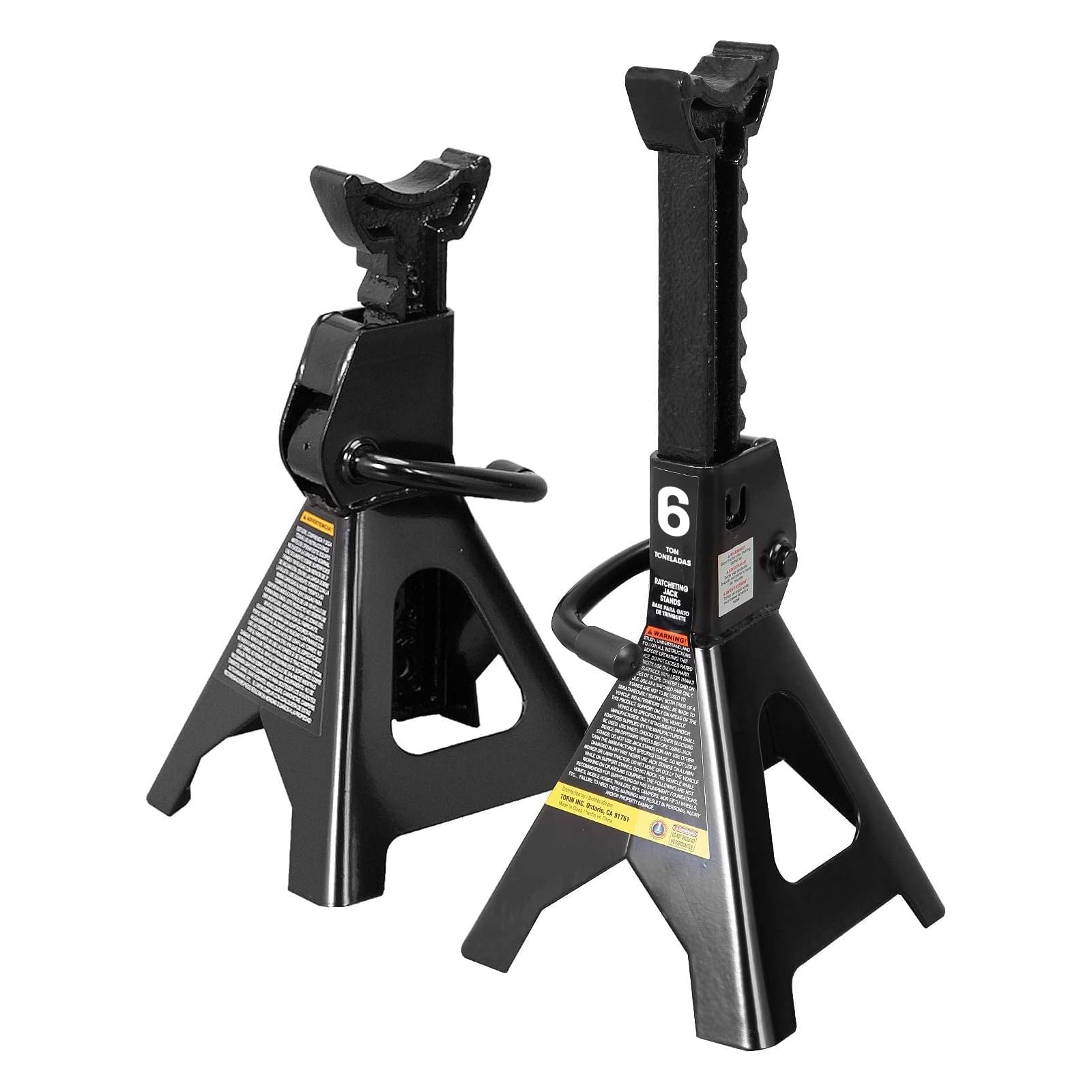 Photo 1 of CHEINAUTO 2 Pack Jack Stands, 6 Ton/13000 lbs Car Jack Stands, Adjustable Height 15.5"- 24", Lifting Heavy Duty Car Stand for Cars, Garages, Repair
