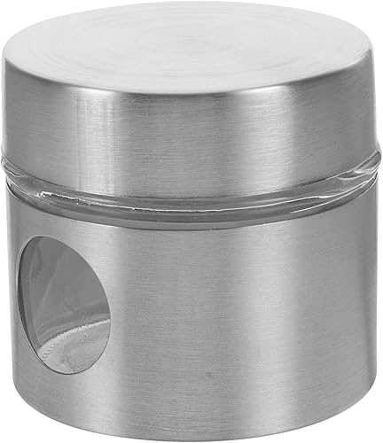 Housoutil Recipientes de café portátiles para café molido, recipientes de viaje para artículos de tocador, tarros redondos transparentes para el