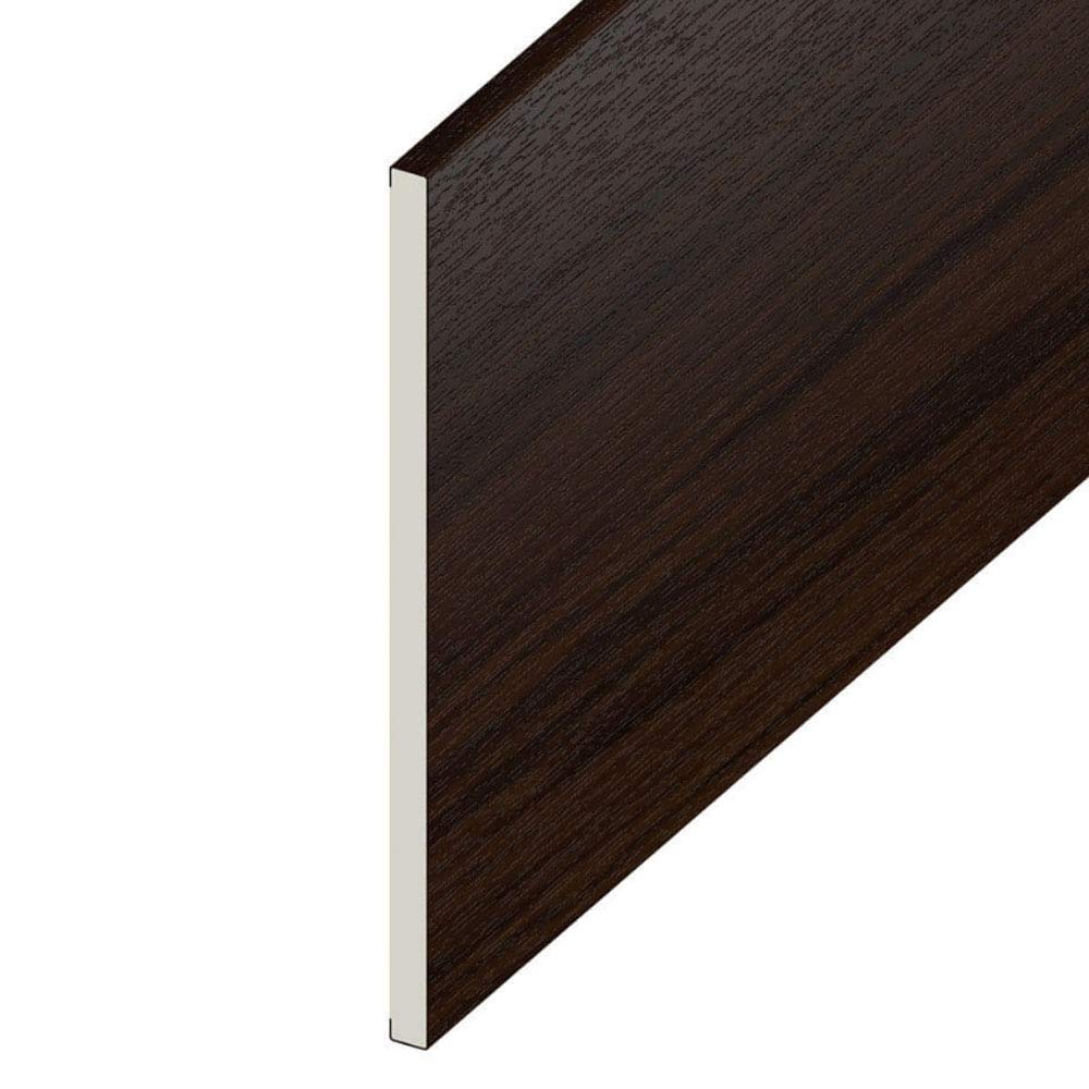 300mm Wide - UPVC Plastic Flat Soffit Board Rosewood - Utility/Reveal/Skirting Boards - 5 Metre Length