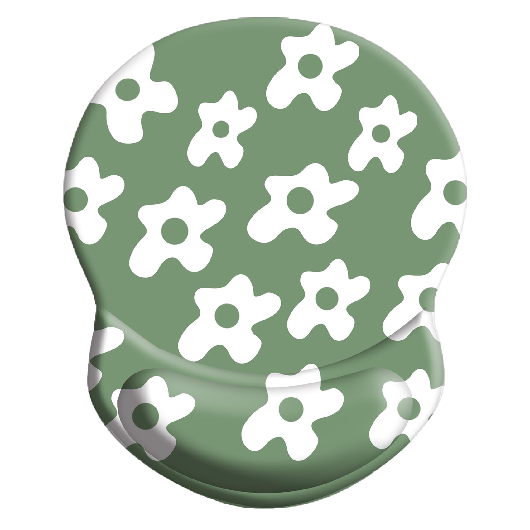 Ergonomic Mouse Pad with Wrist Support, Pain Relief Comfort Wrist Rest Pad with Non-Slip PU Base for Gaming, Home, Office & Travel (Retro)