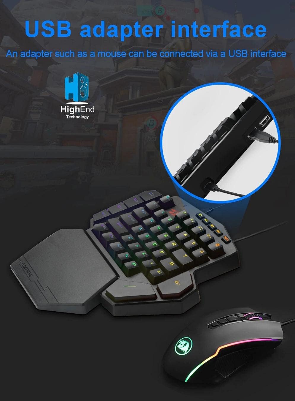 Redragon DITI K601-RGB keyboard USB connection