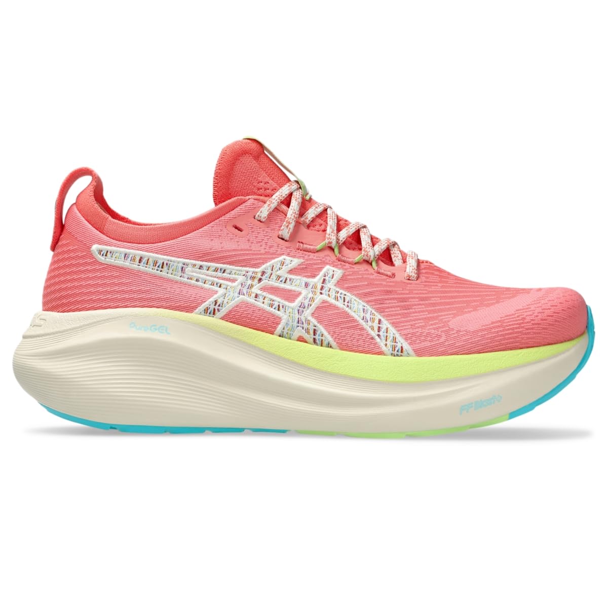 Asics Women's Gel-Nimbus 27 Trail Running Shoes, 8, Nature Bathing/Guava