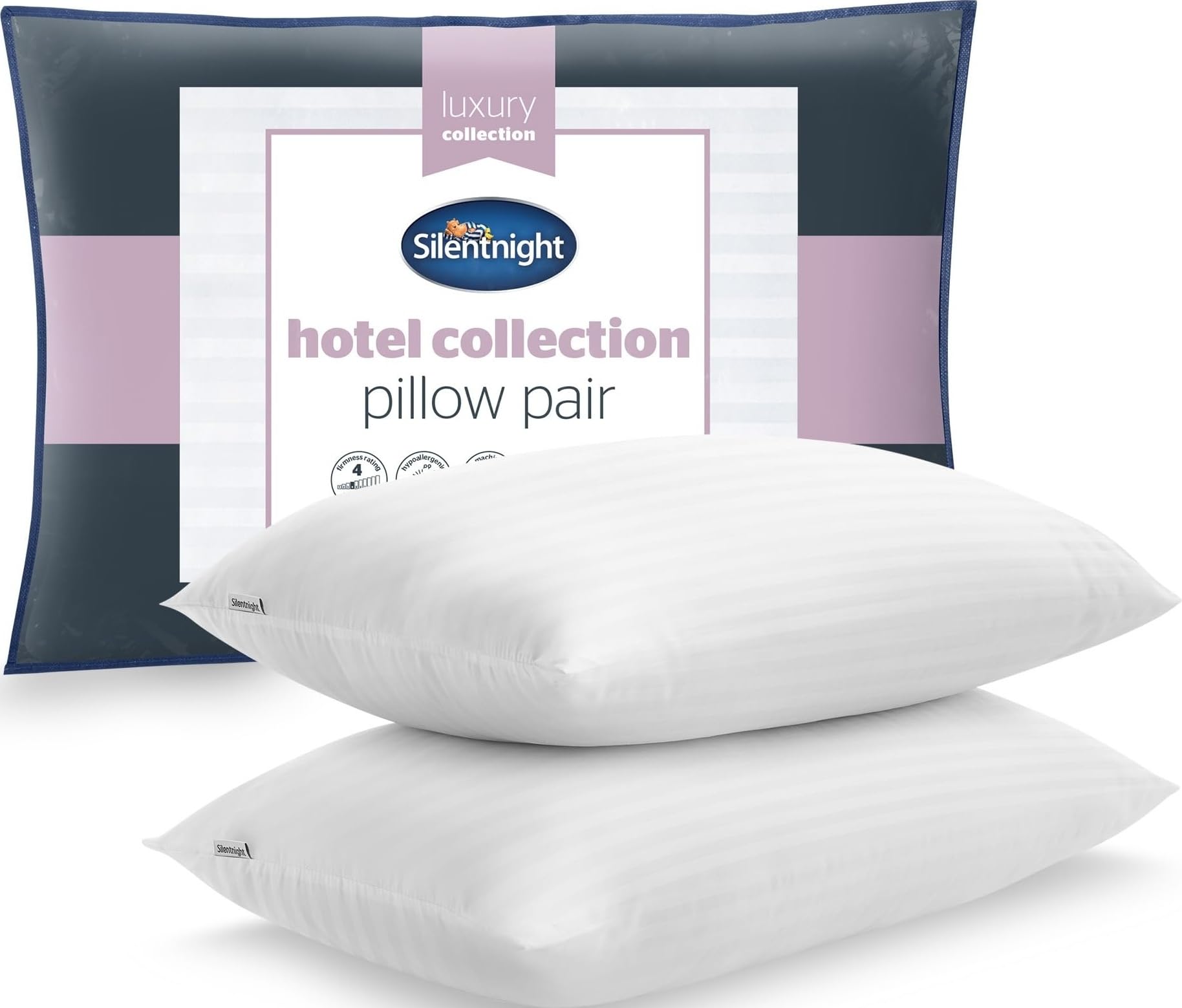 Silentnight White Hotel Collection Pillow - 2 Pack