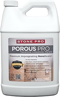 Stone Pro Porous Pro Sealer - 1 Gallon - Imrepganting Sealer for Travert...