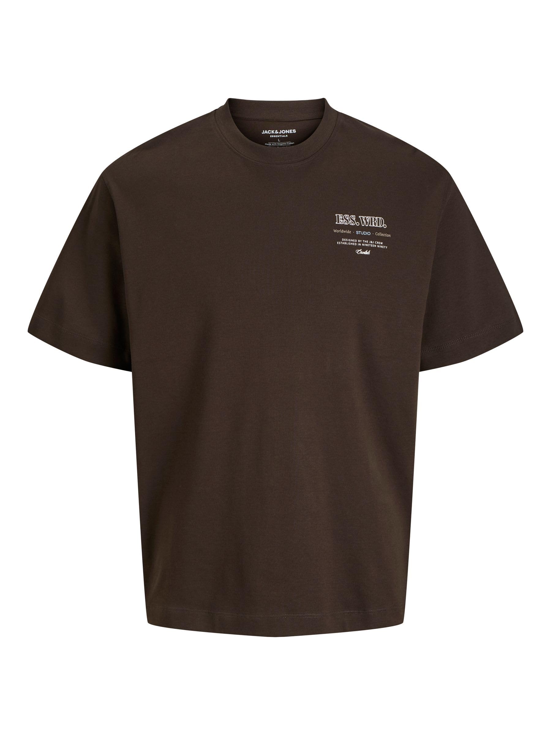 JACK & JONES Herren Male T-Shirt Plus Size Rückenprint T-Shirt Jjeurban Edge Studio Tee Ss Sn Pls (1er Pack)