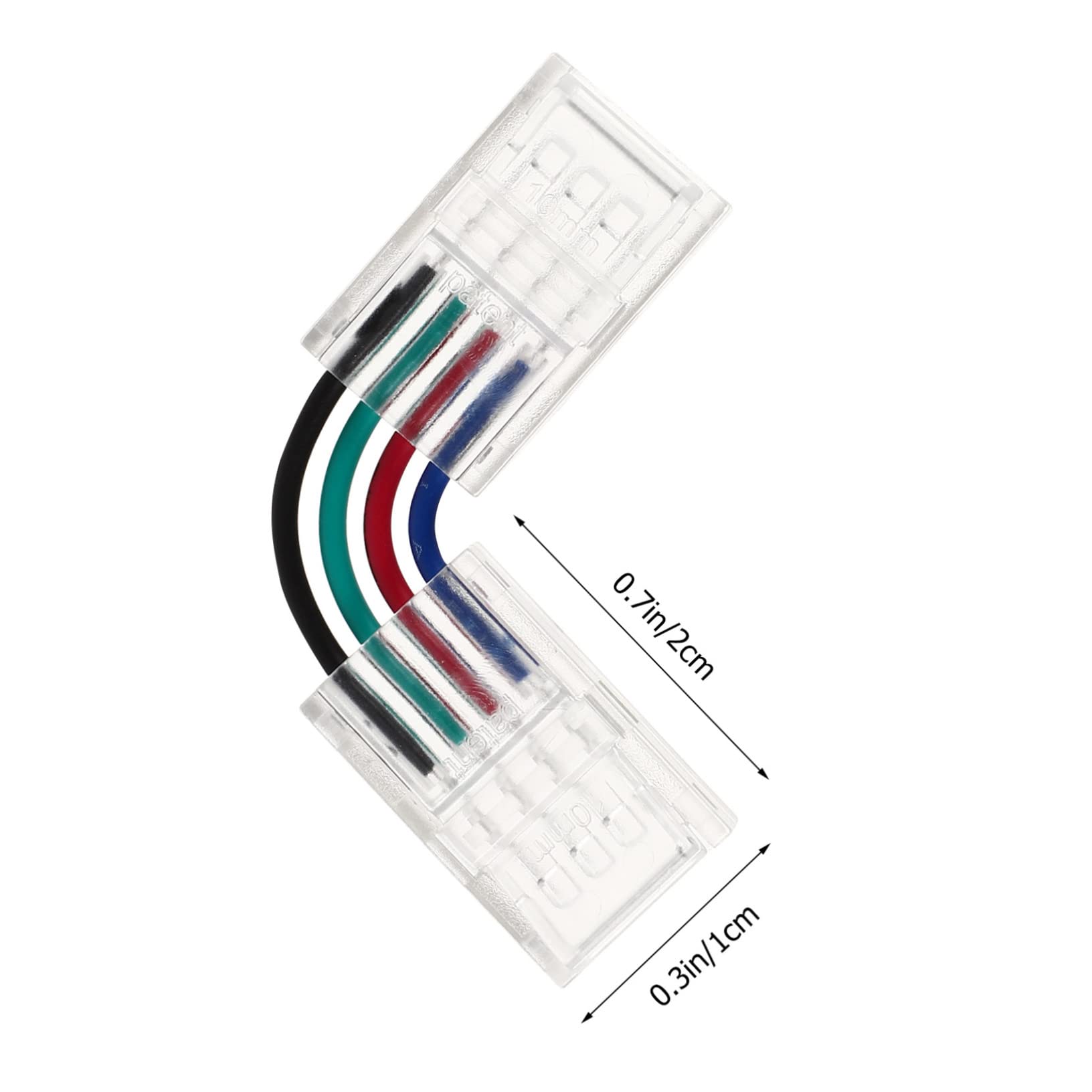 Amosfun 3sets Streifen Licht Adapter Streifen Lichter Anschlüsse Für Verwenden 10 Stücke * 3
