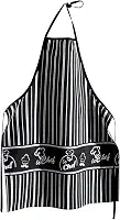 Avental Dohler Clean Le Chef – Preto Listrado Gourmet para Cozinha e Churrasco