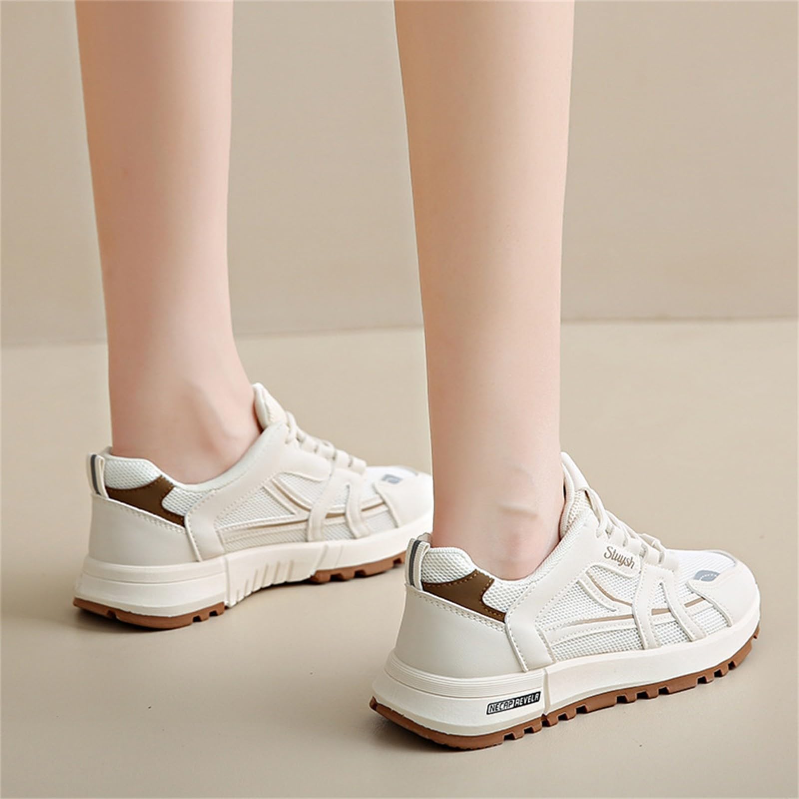 Sneakers Classiche da Donna con Suola Ammortizzata Antiscivolo,Scarpe Estive per l'uso Quotidiano Scarpe da Ginnastica da Donna Elegante e Confortevole
