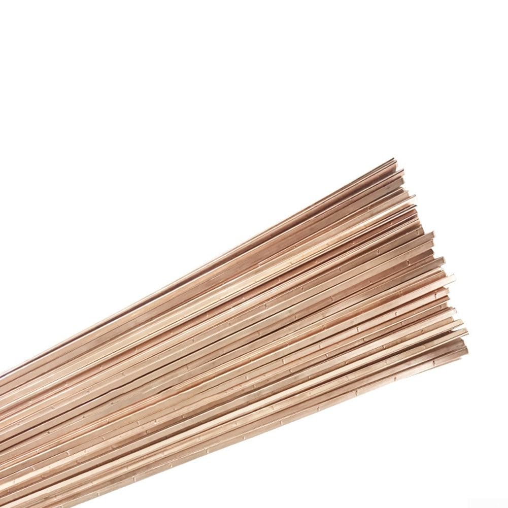 Asta per saldatura in rame fosforoso L201, filo argentato per brasatura per tubi in rame AC e frigorifero, non richiede flusso, confezione da 1 kg (1,5 mm)