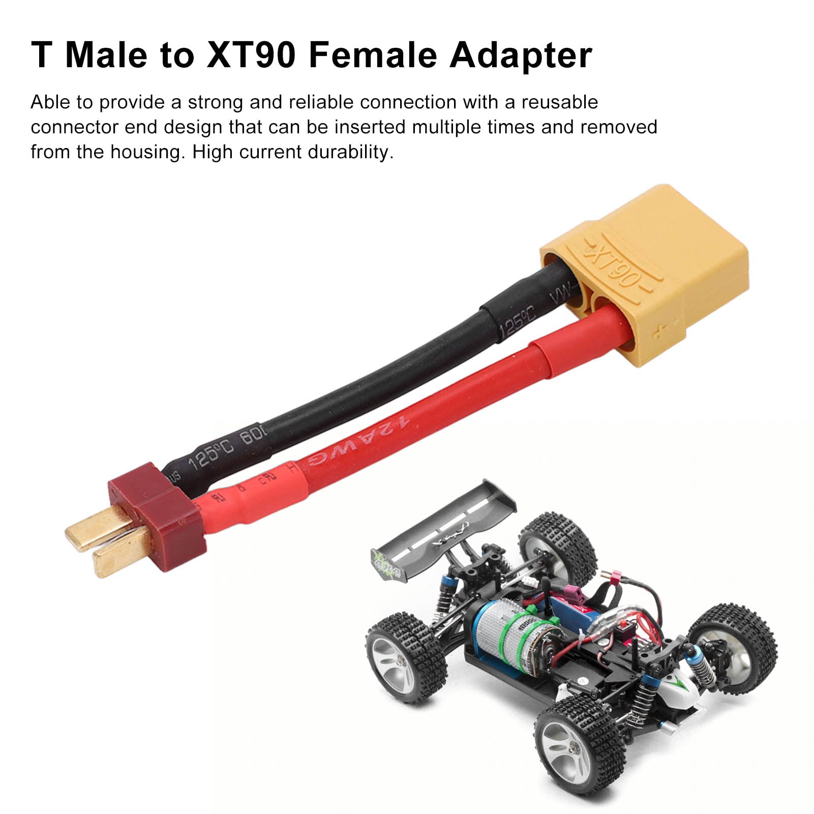 Modelo 2 Unids XT90 A 4.0 Conector Banana Ultra Adaptador De Cable De Carga Del Arnes De Cable Para El Helicoptero Del Coche Remote Control Abanopi Modelo