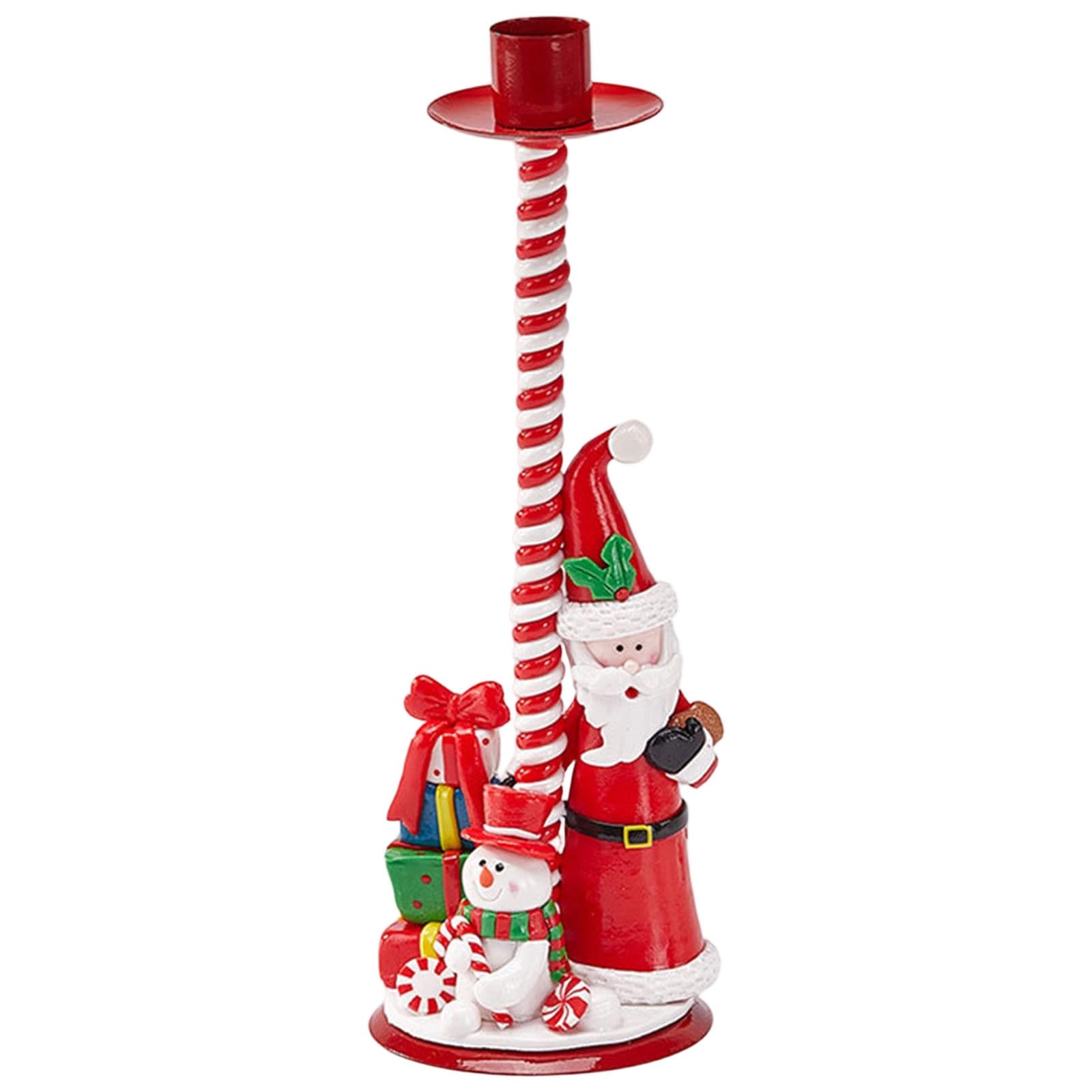 carotoe Timelessly European Themed Display Hold Iron Frame PVC Festival Home Accent Piece Christmas Table Candelabra