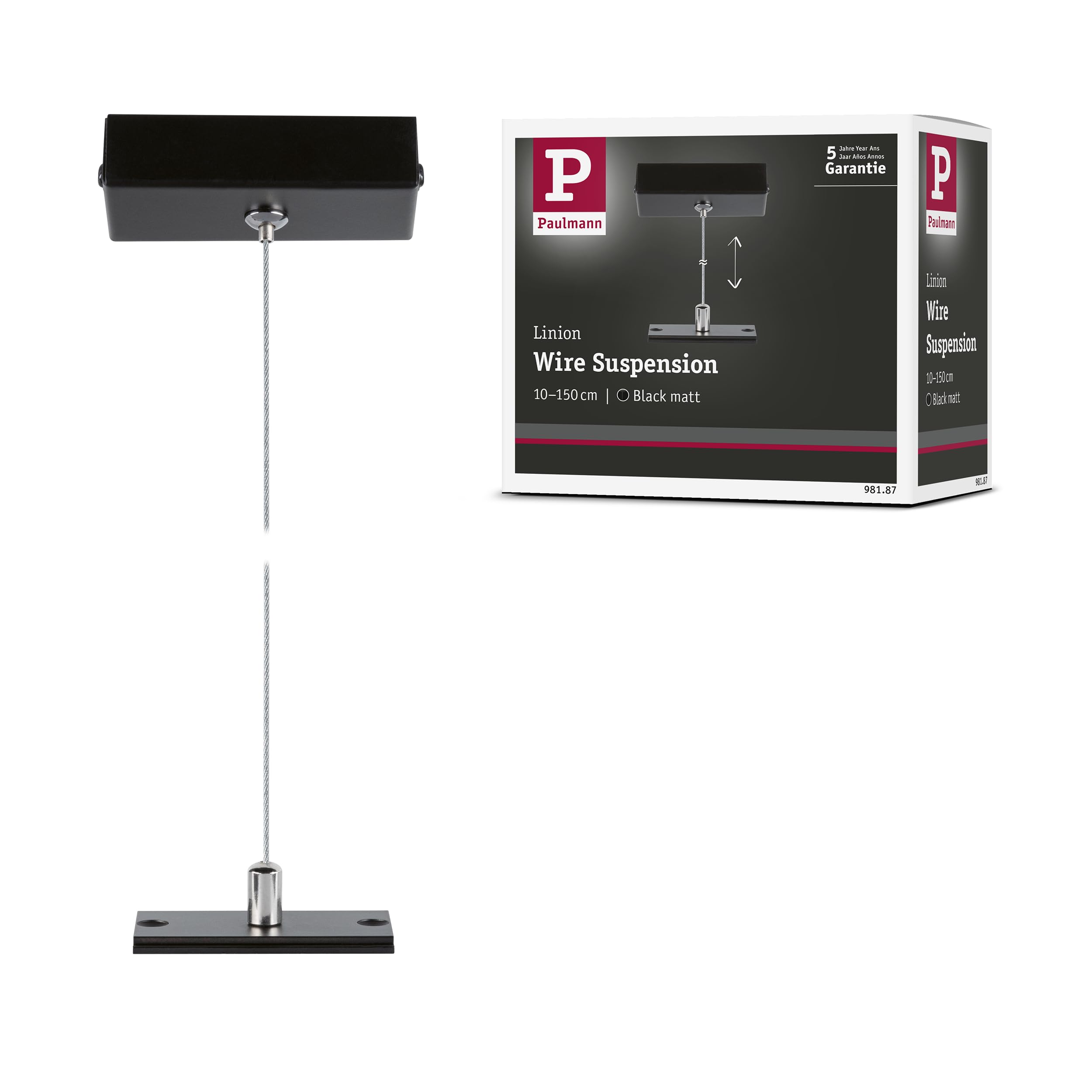 Paulmann 98187 Linion Suspension Cable 1,5m Signal Black