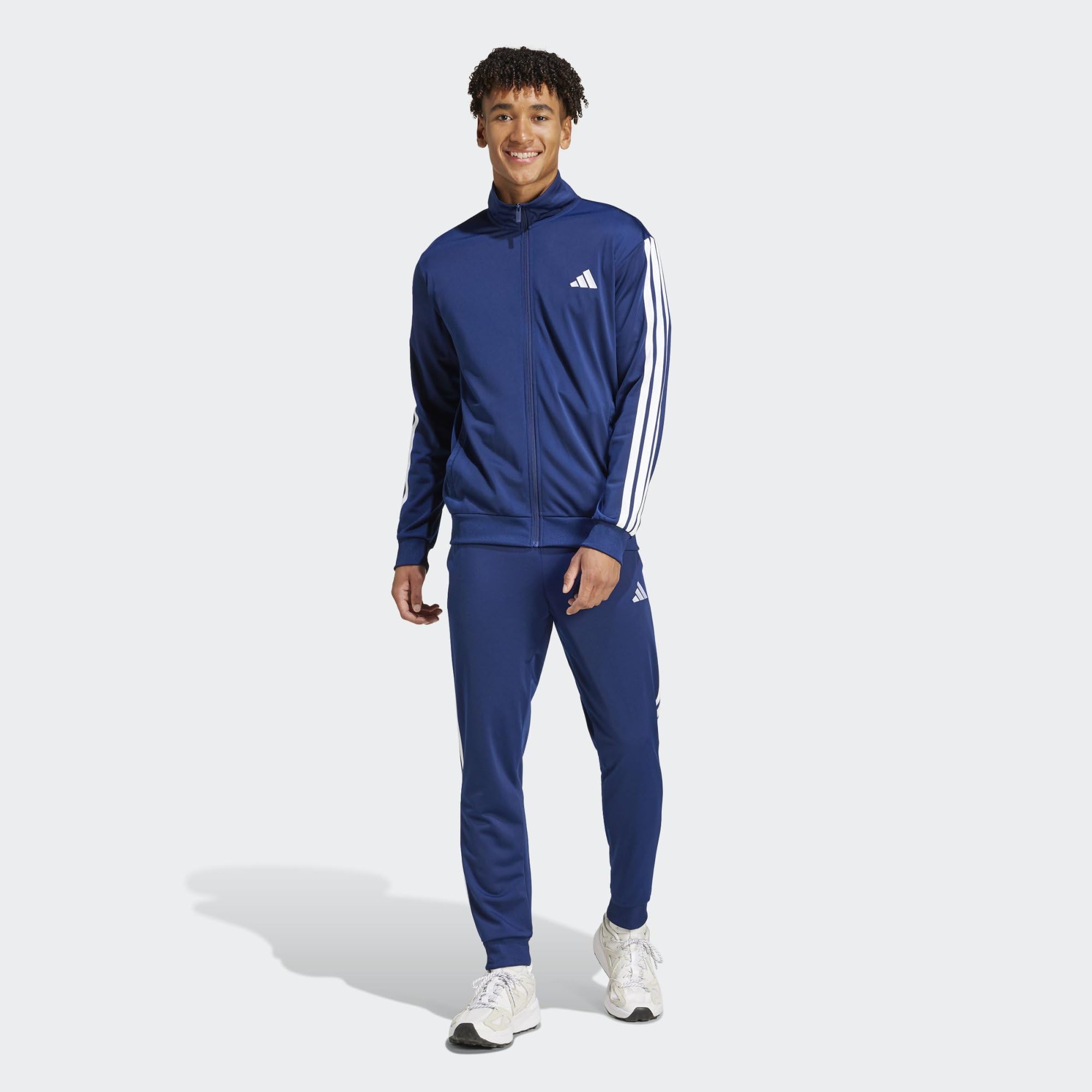adidas Męski dres trykotowy Basic z 3 paskami