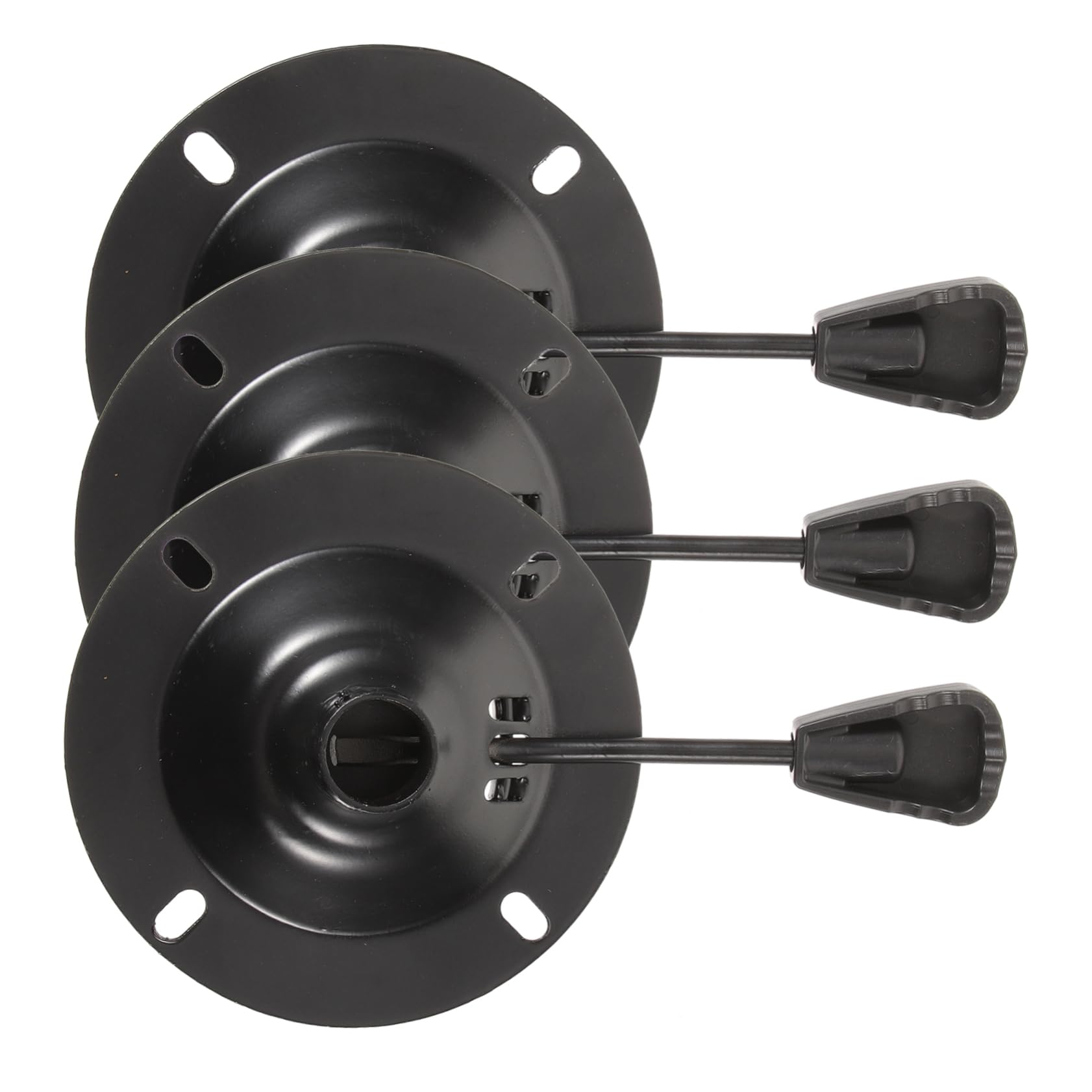 Base pivotante ronde haut de gamme pour fauteuil et chaise de bureau en fer robuste x3