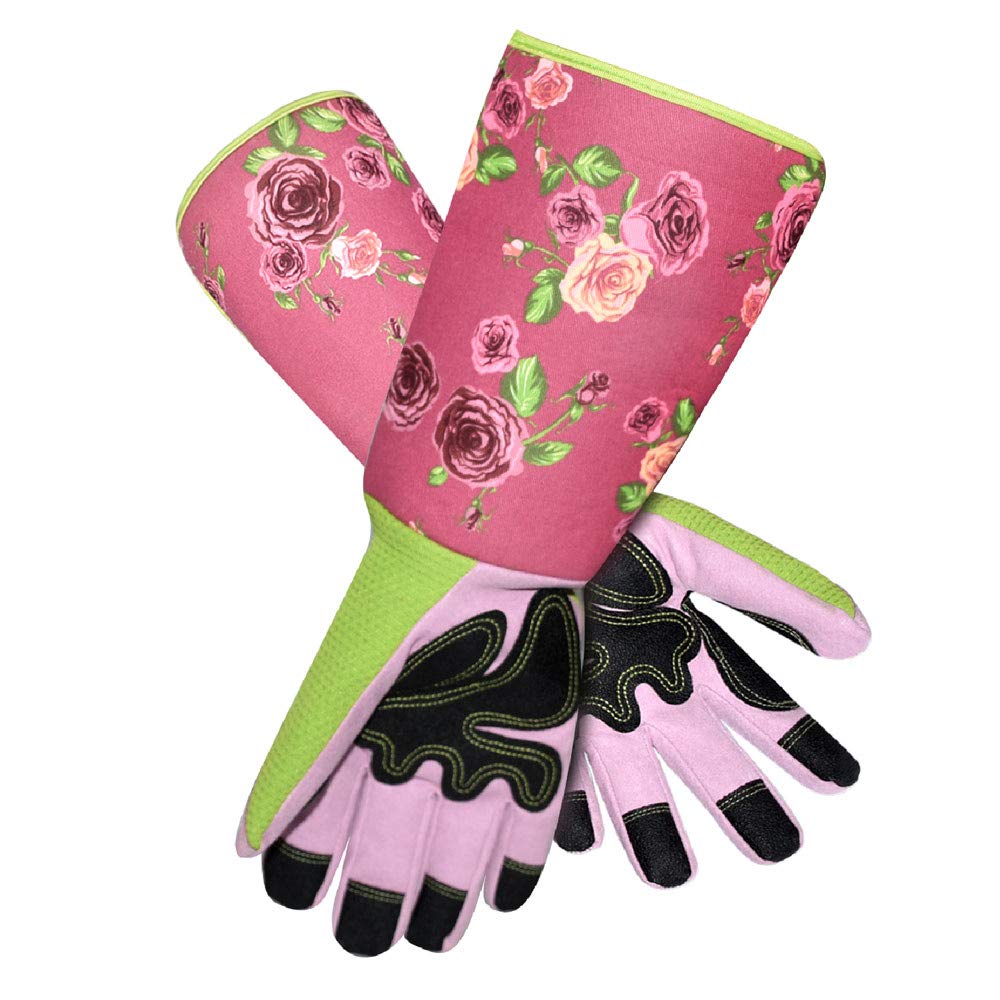 Long Sleeve Gardening Gloves Pruning Thornproof Garden Gloves with Extra Long Forearm Protection for Gardener