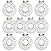 Eshan Magnetic Golf Hat Clips 10 pcs Silver Ball Marker Holders for Golf Gloves Hats Bags Caps Visor Belt