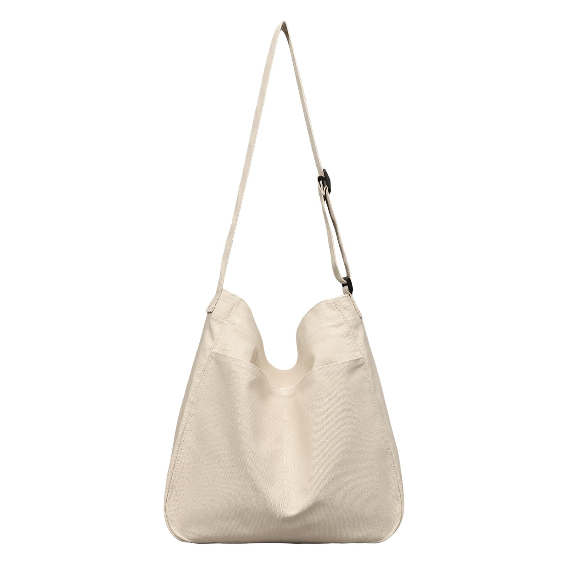 Hobo Bag Canvas Crossbody Shoulder Bag for Women and Men Large Casual Messenger Bags Canvas Tote Bag Travel Work