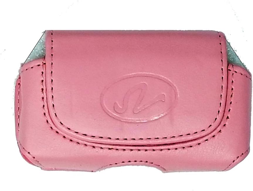 Insulin Pump Carrying Case/Pouch with Belt Clip/Belt Loops with Unique Designs Size: NX730 (L 3.80" X W 2.30" X D 1.25") (Horizontal Baby Pink)