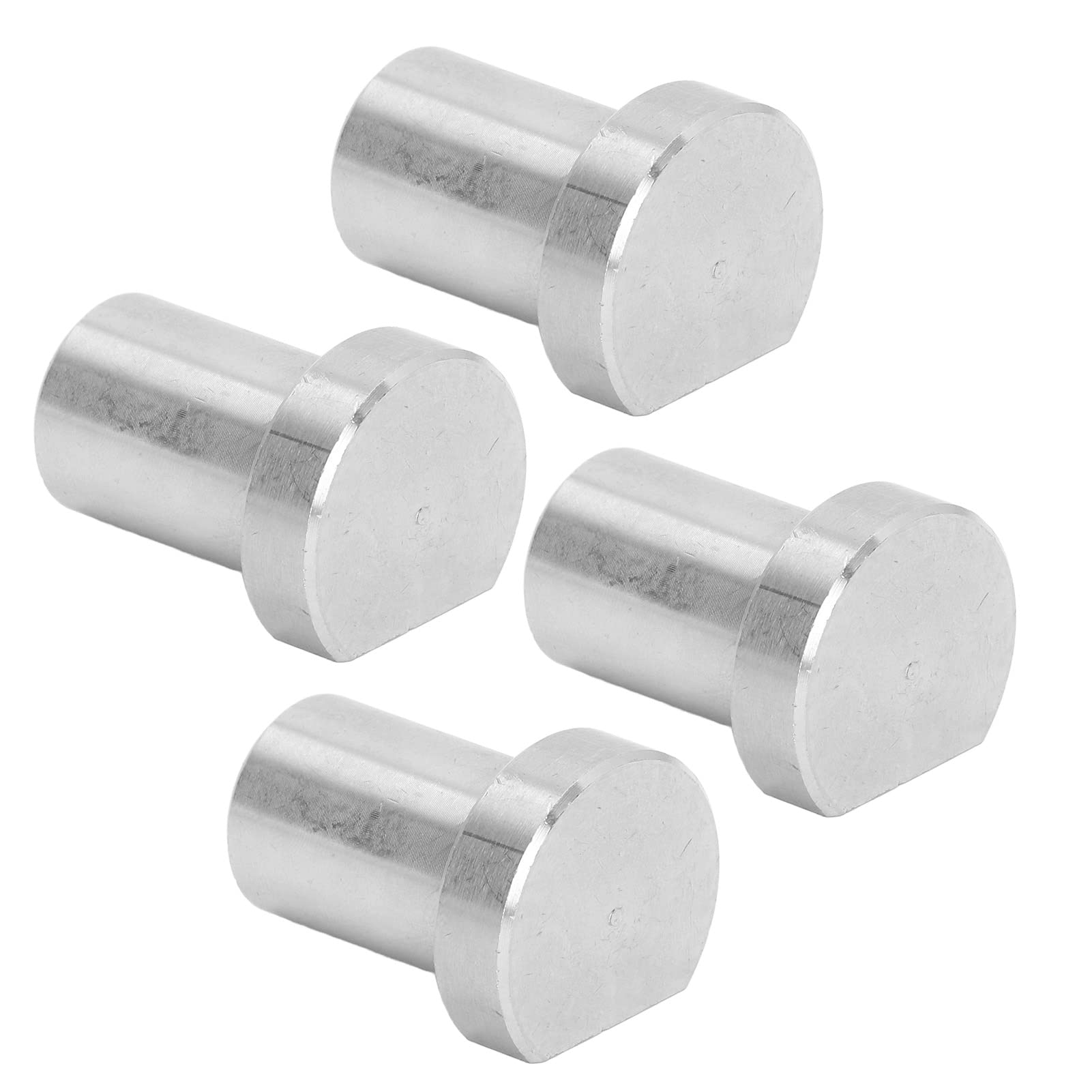 Leapiture 4PCS Workbench Stop Dog Peg Brake Stop Stainless Steel Silver Exquisite Desktop Bench Dog for Woodworking Dia 19mm