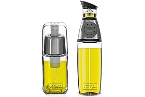 Olive Oil Bottle with Measured Dispenser, Oil Sprayer for Cooking