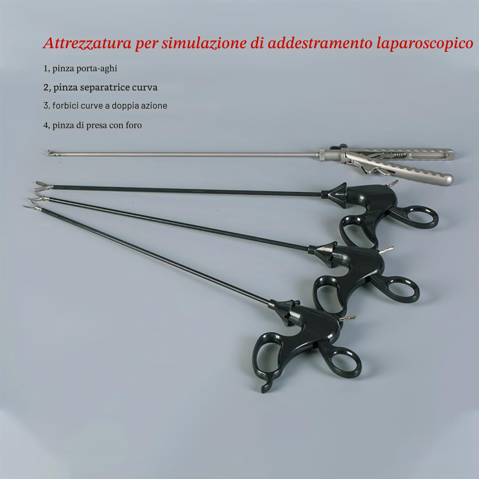 Kit di Addestramento Simulato Laparoscopico, kit di pratica per suture, Set Completo di Addestramento Chirurgico Include Strumenti e Accessori, per Uso di Studenti di Medicina per Esercizi Didattici