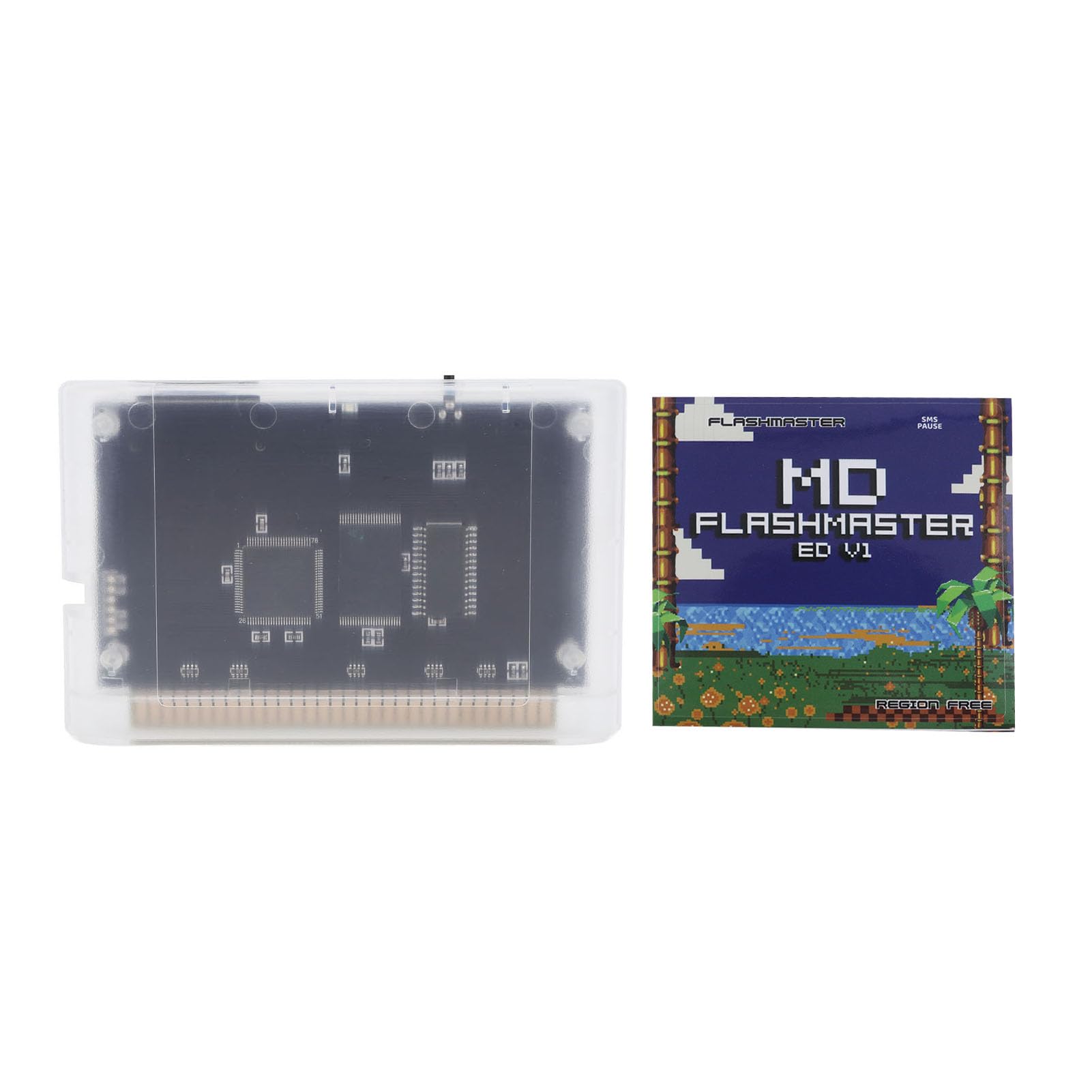 Tarjeta de Juego Retro, Videocasete Compacto Multifuncional Flexible con Tarjeta de Memoria de 8GB para Accesorios de Juego (Blanco Transparente)