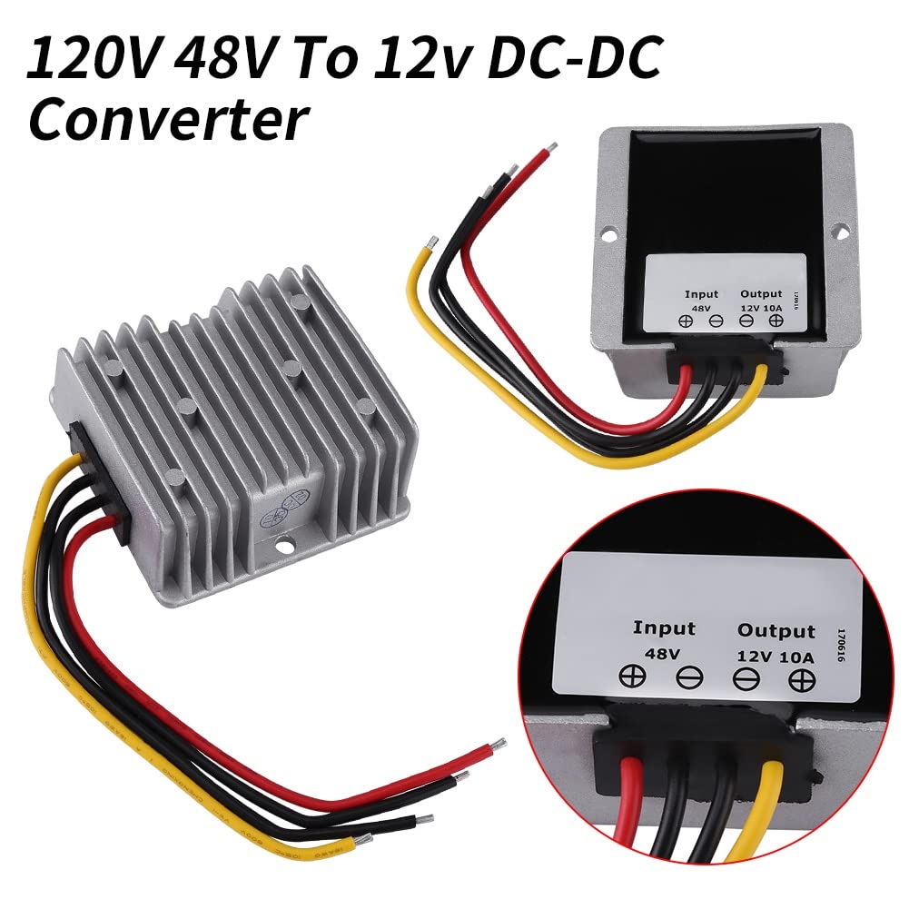 Jadeshay DC-DC Wandler 48V auf 12V 10A 120W Spannungsabwärtsmodul, Buck-Netzteil-Konverter Spannungsstabilisator 12V Ausgang