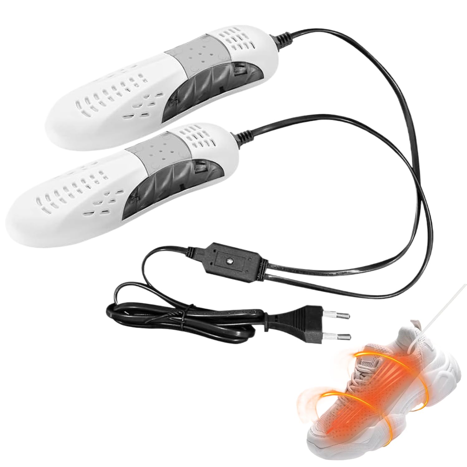 Secador Zapatos, Zapatos Calentador, Secador de Pies, Secador de Botas Eléctrico, Desodorante con Olor Deshumidifica el Dispositivo Calentador de Zapatos, Portátil del Hogar Eléctrico