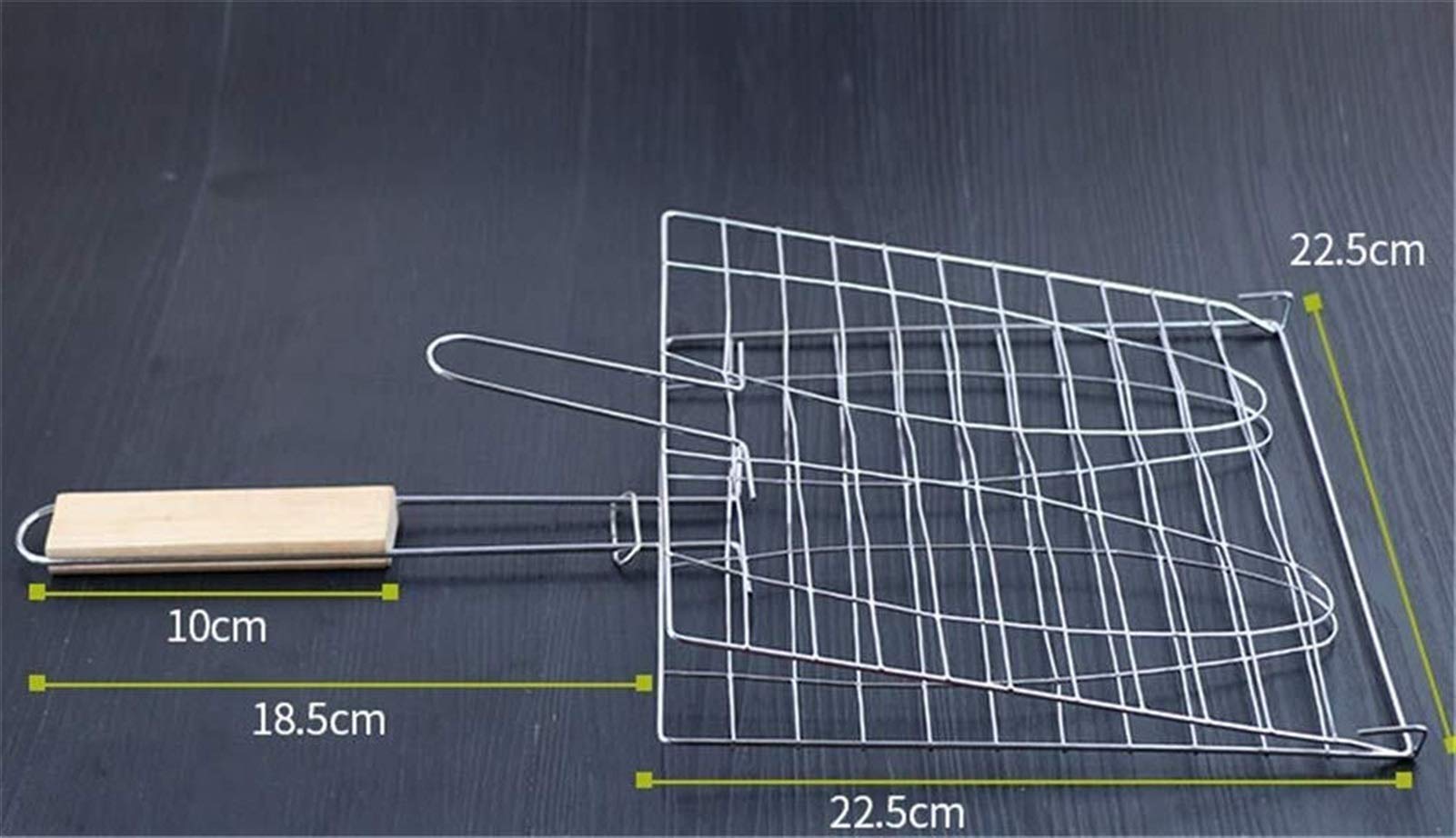 RWRAPS Grill-Grillkorb, gegrillter Fisch-Clip, Grill-Fisch-Clip, Netz-Clip, Edelstahl, Geräte, Werkzeug, Schiene, Zubehör