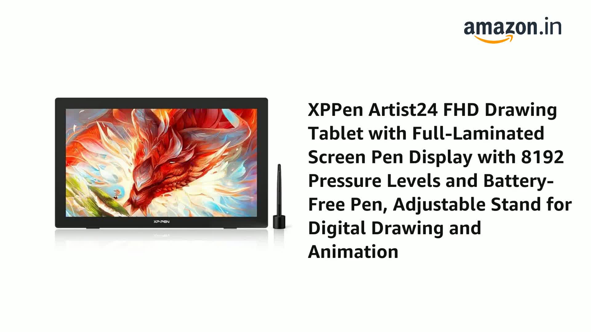 Amazon.in: Buy XPPen Artist24 FHD Drawing Tablet with Full
