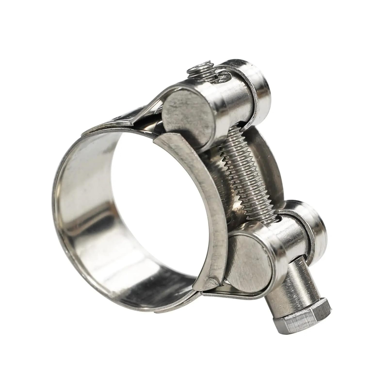 6 sztuk 304 zaciski do węży ze stali nierdzewnej T Bolt, 17-174mm Heavy Duty regulowany zacisk rurowy do rury wydechowej Turbo Intercooler(6pcs 17-19mm)