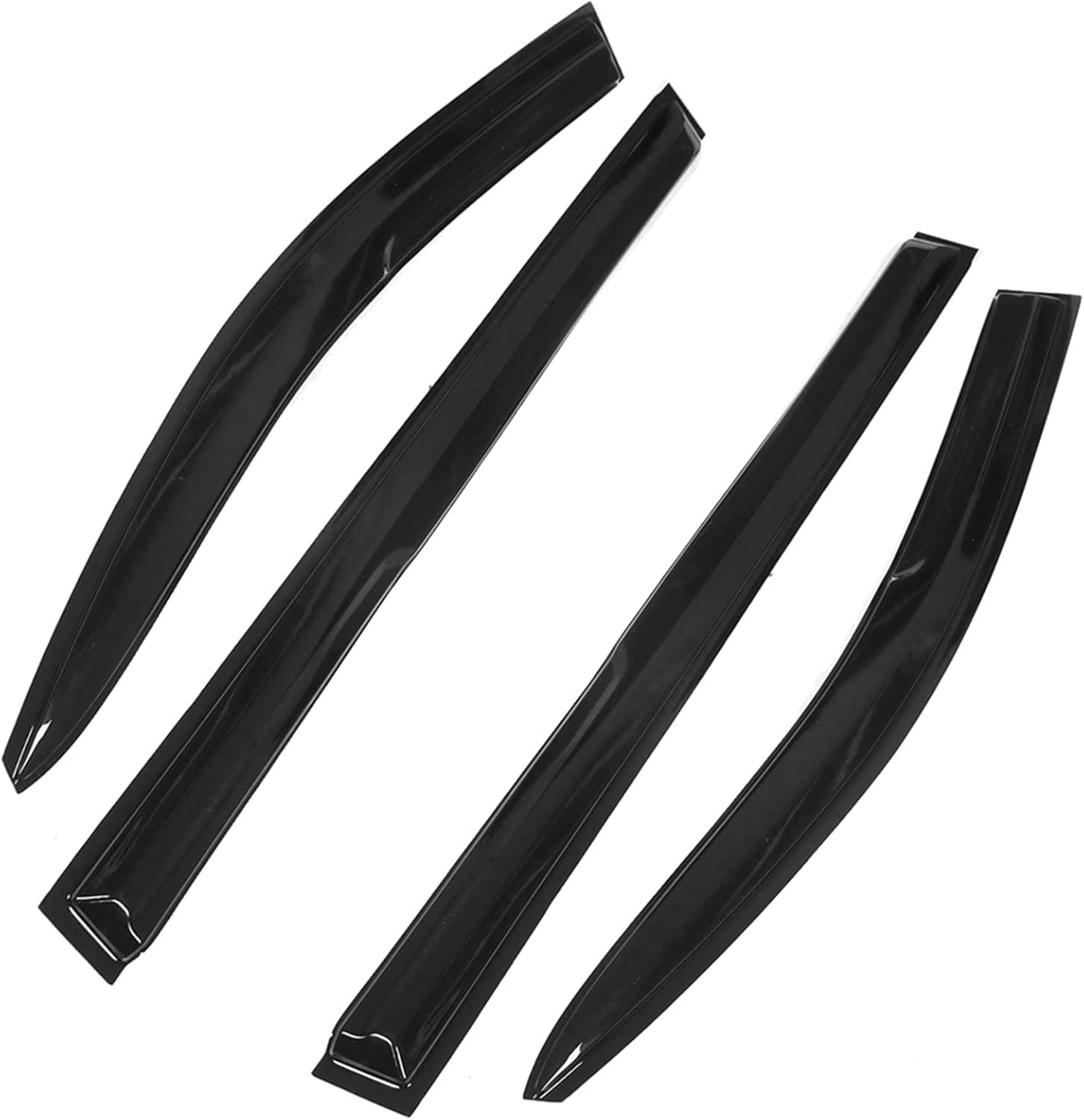Silscvtt Window Visors Shade Sun Rain Wind Guards Deflectors Cover Acrylic Outside Replacement for Sienna 2011-2020