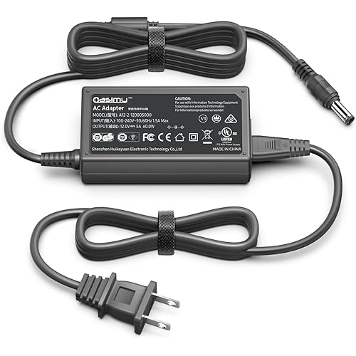 12V Adapter Power Cord Compatible with Echelon Bike EX5S ECHEX-5s ECHEX5s EX-5s-10 EX5S-10 SUN-1200500 SH6MDBT42Q 8017A-MDBT42Q Exercise Fitness Cycling Bike Wahoo Battery Charger Power Supply