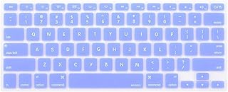 MOSISO Silicone Keyboard Cover Compatible with MacBook Air 13 inch A1466 A1369 2010-2017&Compatible with MacBook Pro 13/15 inch (with/Without Retina Display, 2015 or Older Version), Serenity Blue