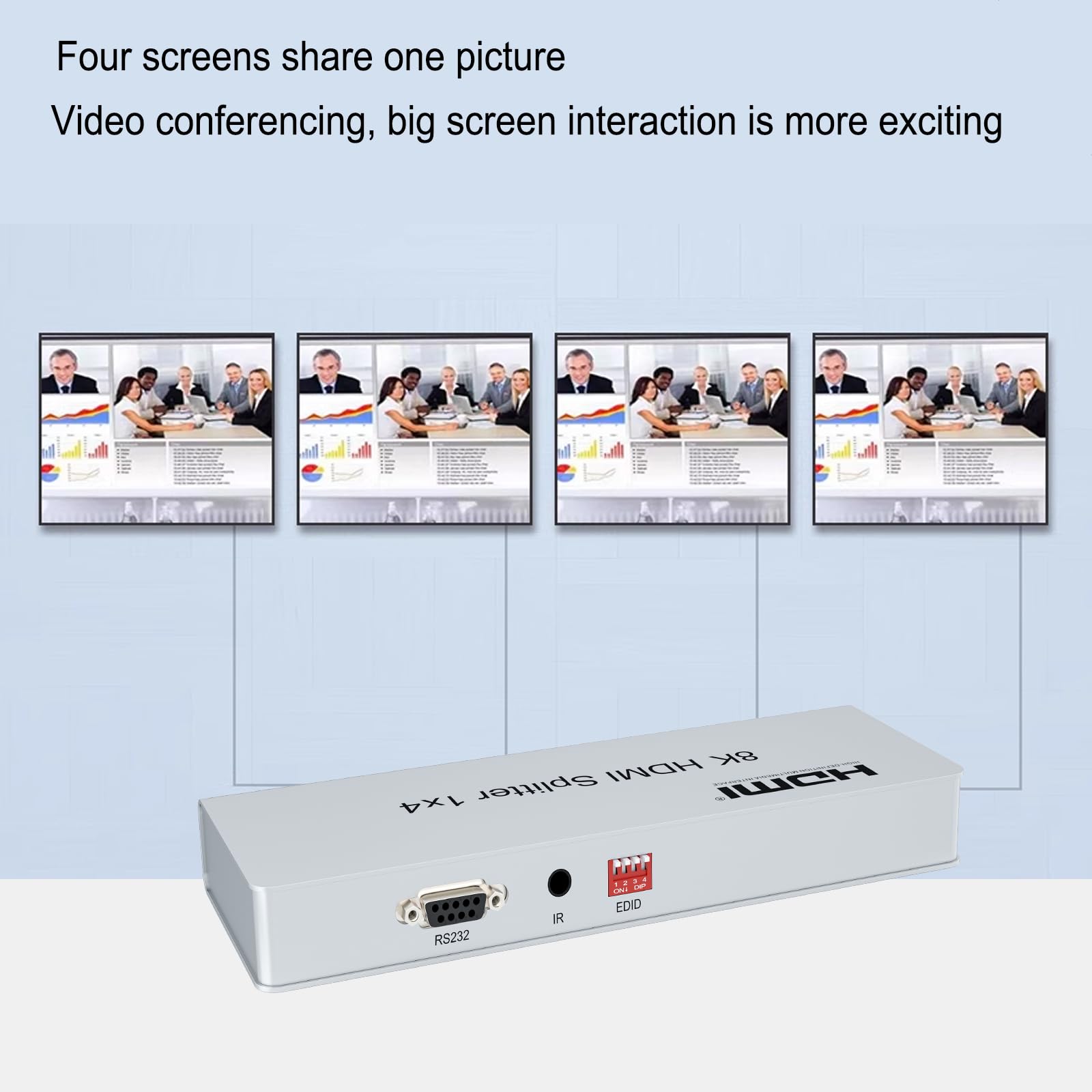 Snapklik.com : HDMI 2.1 Splitter 8K60Hz, HDMI Splitter 1 In 4 Out ...