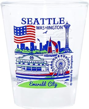 Seattle Washington Great American Cities Collection Shot Glass