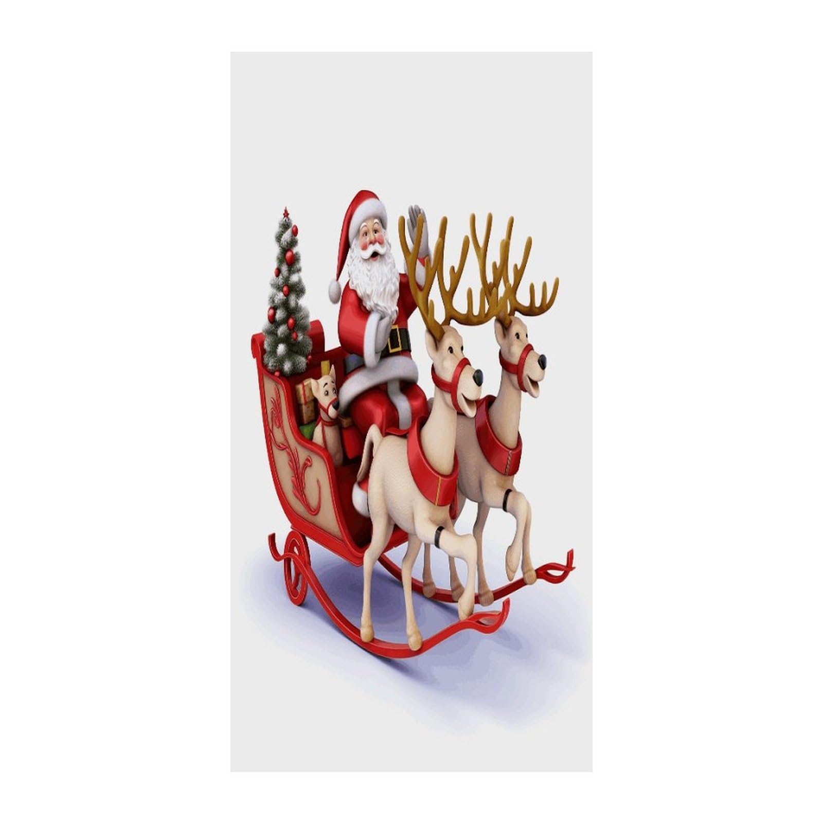 Cortina opaca para puerta de Papá Noel de 70 cm de ancho con aislamiento térmico