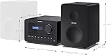 SHARP XL-B520D (BK) Tokyo Dab+ Hi-Fi Micro System, Compact Stereo Digital Radio with CD Player, Bluetooth 5.0, RDS, USB MP3 Playback, 2-Way Speakers & Remote Control, 40W – Black - 3