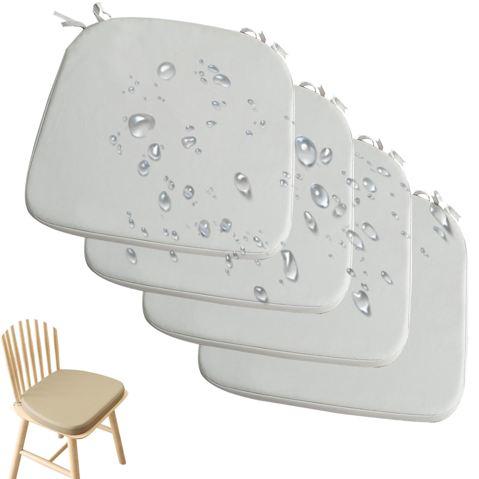 Coussins de chaise imperméables mousse mémoire forme cuisine jardin