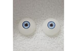 NOXOMALL Black Cosplay Zombie Contact Lenses White Halloween Mesh Lenses Round Sclera...