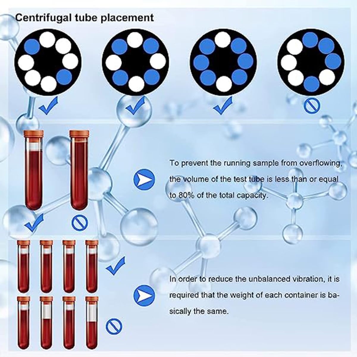 Centrifuga da laboratorio con display digitale del timer, estrattore ad alta velocità per provette per raccolta del sangue, uso professionale